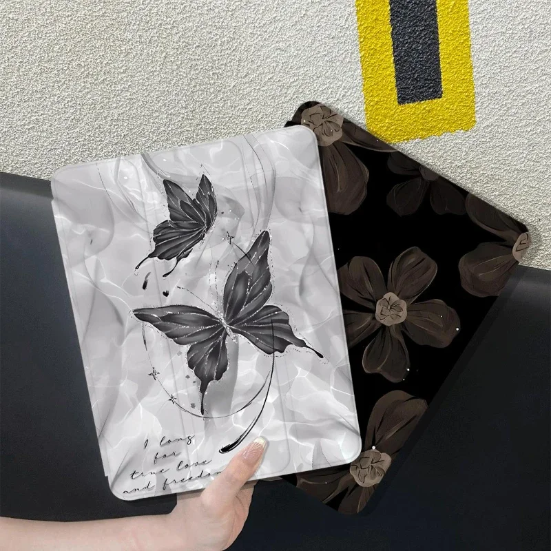 IPad Air 5 4 10.9 Cases IPad Pro 11 2022 Flower Print Protective Cover 10.2 7th 8th 9th Gen Ipad 2017 2018 9.7inch Cover Funda