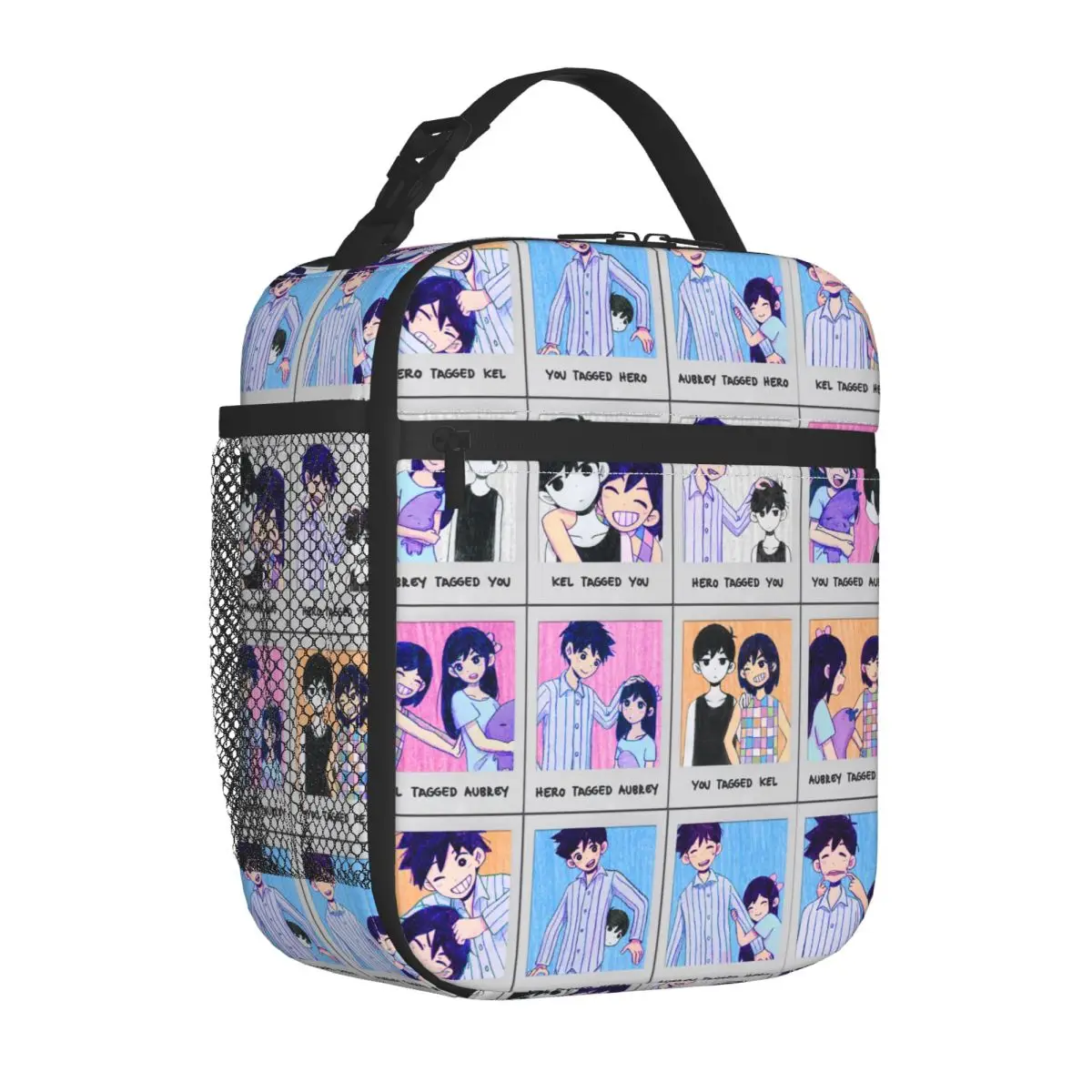 Omori Hero Sunny Basil Insulated Lunch Bags Thermal Bag Meal Container Cartoon Horror Tote Lunch Box Food Bag Work Picnic