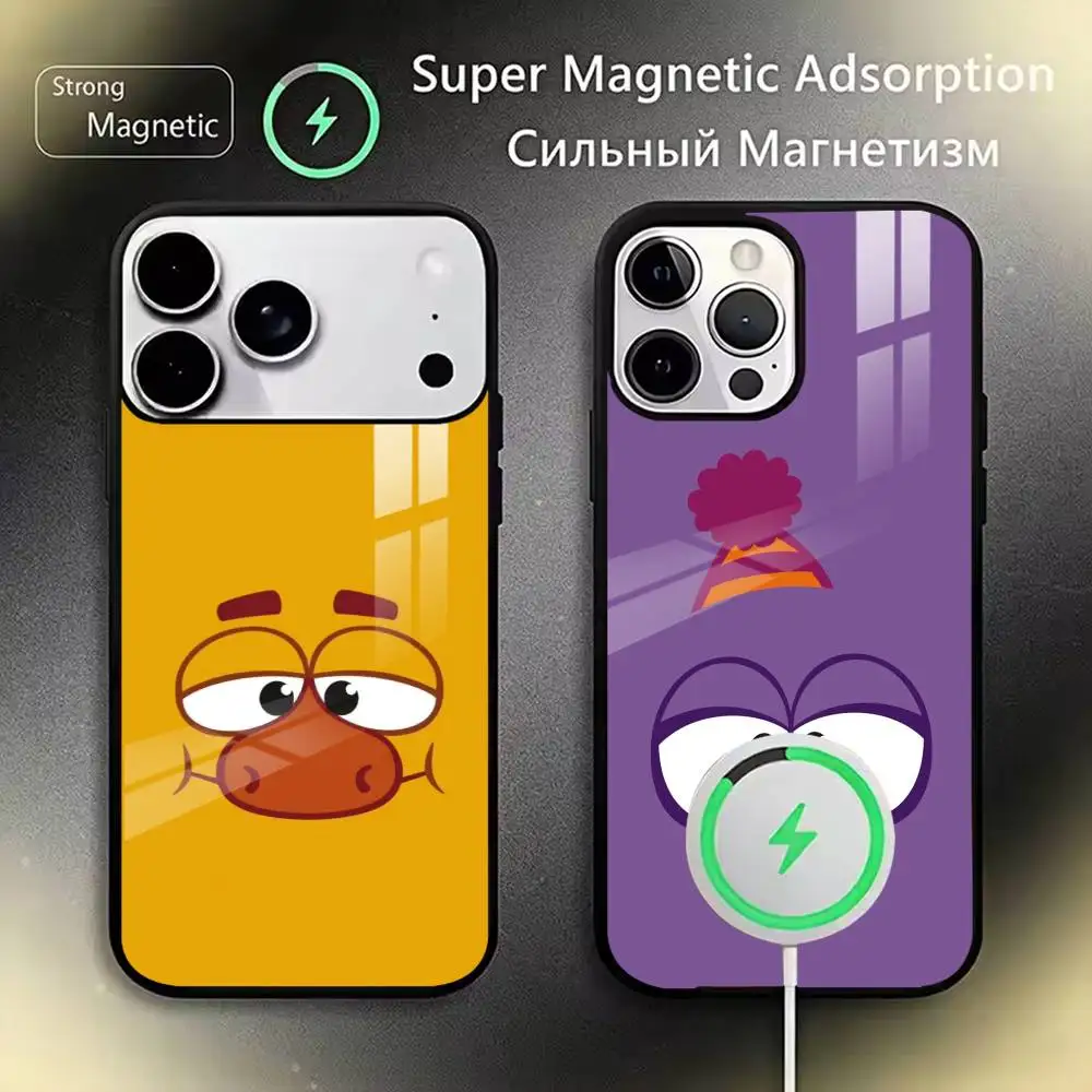 

Cartoon Russia S-smeshariki Phone Case For iPhone17,16,15,14,13,12,11 Plus,Pro Magnetic For Magsafe Wireless Charging