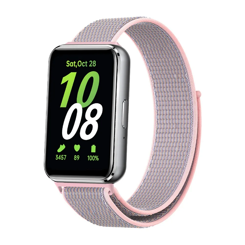 สำหรับ Samsung Galaxy Fit 3สายรัดข้อมือยืดหยุ่นปรับได้สายรัดไนลอนสำหรับ Samsung Galaxy Fit3 watchband อุปกรณ์เสริม