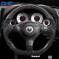 R34 Real Carbon Fiber Steering Wheel Fit for Nissan gtr r34 r 34 skyline