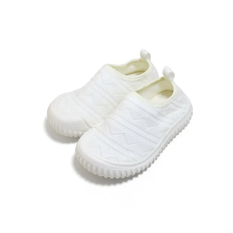 Girls Boys Casual Shoes Infant Toddler Shoes Kids Barefoot Sneakers Breathable Mesh Anti Slip Soft Sole Kindergarten Baby Shoes