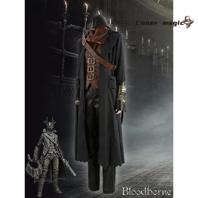 Gehrman ハンターコスプレ衣装ゲーム Bloodborne 制服ハロウィンカーニバルパーティークリスマス演劇役割服服男性のための