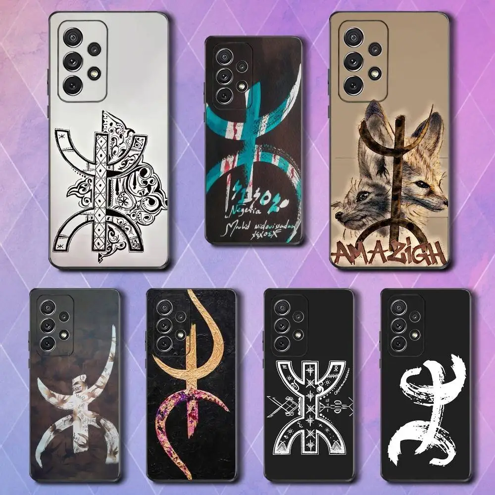 

Flag A-Amazigh B-Berber Phone Case For Samsung S25,S24,S23,S22,S21,S20,S10,Ultra,Plus,Lite,FE,Soft Silicone Black Cover