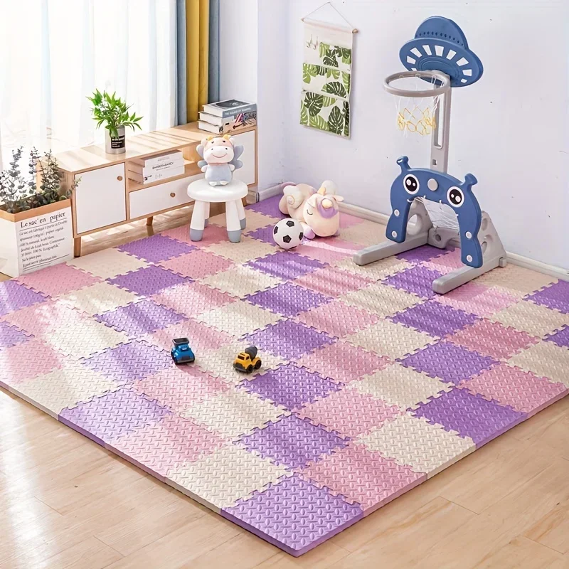 30*30*1CM Baby Puzzle Mat Play Mat Kids Interlocking Exercise Rugs Soft Carpet Climbing Pad EVA Floor Carpet Bedroom Decor