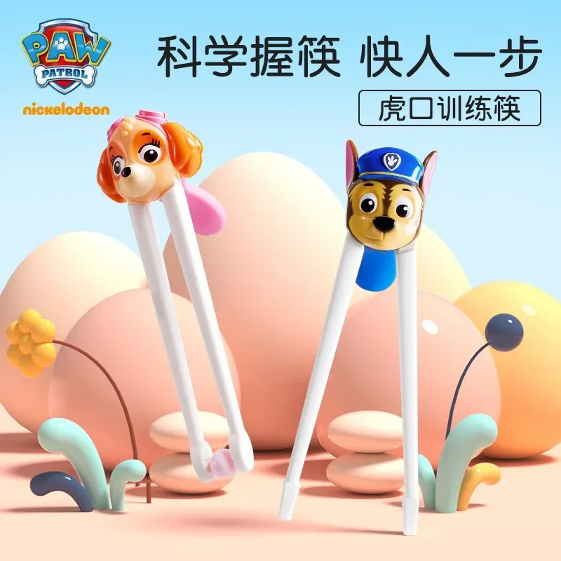 Paw Patrol Kid Chopsticks Chase Skye Cute Cartoon Good Quality Training Chopsticks Toddlers Spoon Fork Tableware Boys Girls Gift