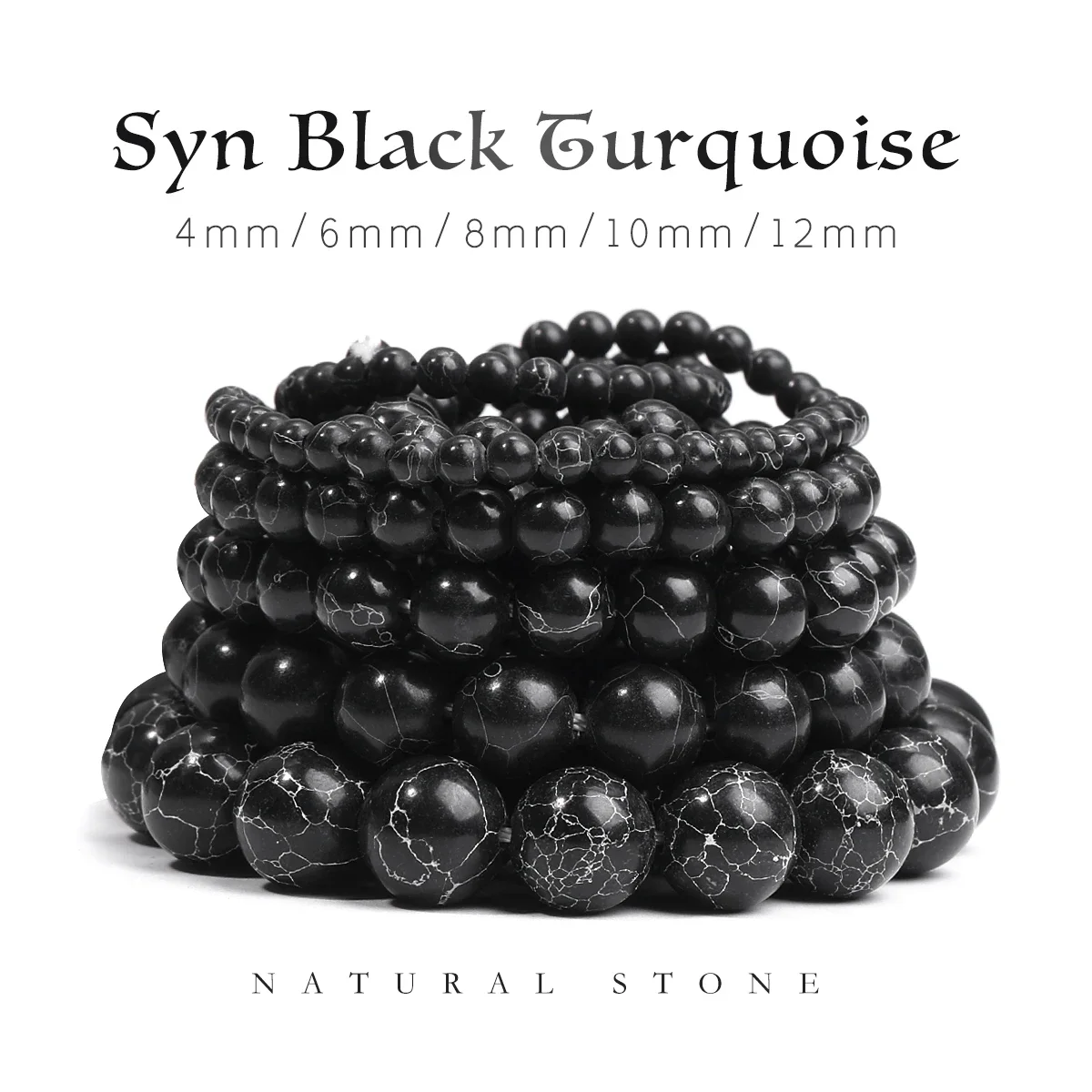 Syn Black Turquoise For Making Diy Handmade Jewelry Handmade Bracelet Necklace Wholesale Factory Direct Turquoise