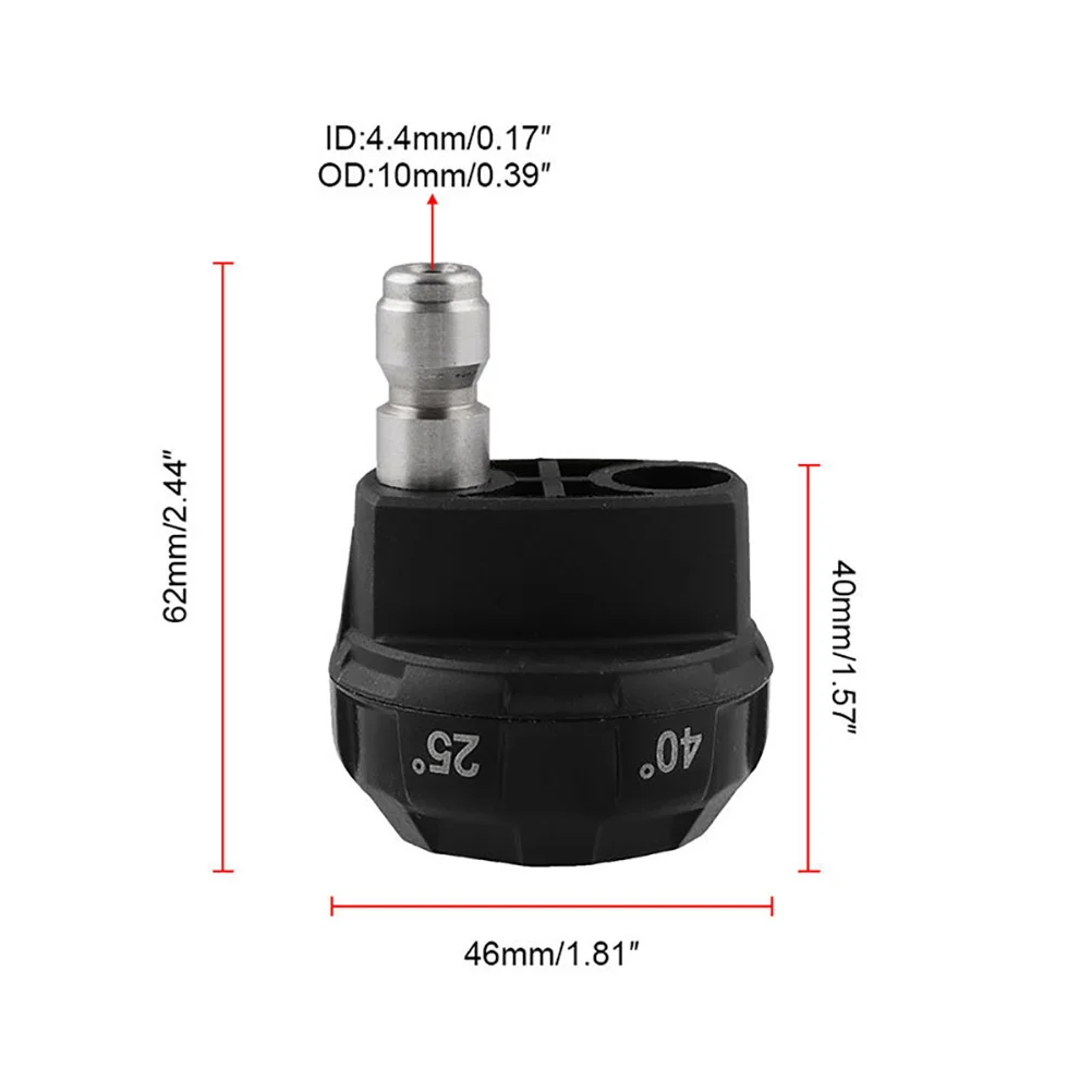 

Pressure Washer Nozzle 4000psi 1 4 Inch Brass Base Rotating Quick Switching 6 Modes Rinsing Soap Sprayer for Pressure Washer