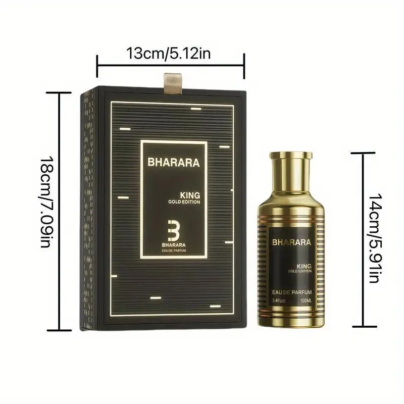 Colonia para hombre HARARA KING Golden EDITION: aroma de cítricos y coco de larga duración