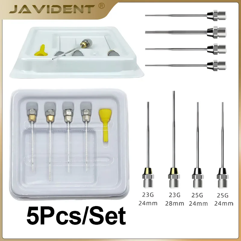 1Set Dental Injection Needle Heated Tips Heated Plugger Injection NeedleRoot Canal Obturation Tool with Ergonomic Design