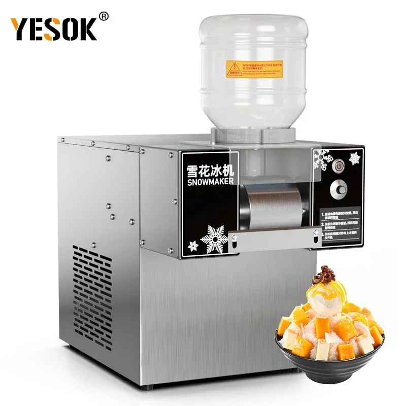 110V/220V Small Commercial Snow Ice Machine Electric Snowflake Ice Maker  Bingsu Shave Ice Crusher Shaver Smoothie Machine