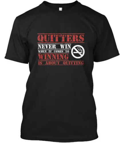 Quit To Win T-Shirt Made in the USA Size S to 5XL