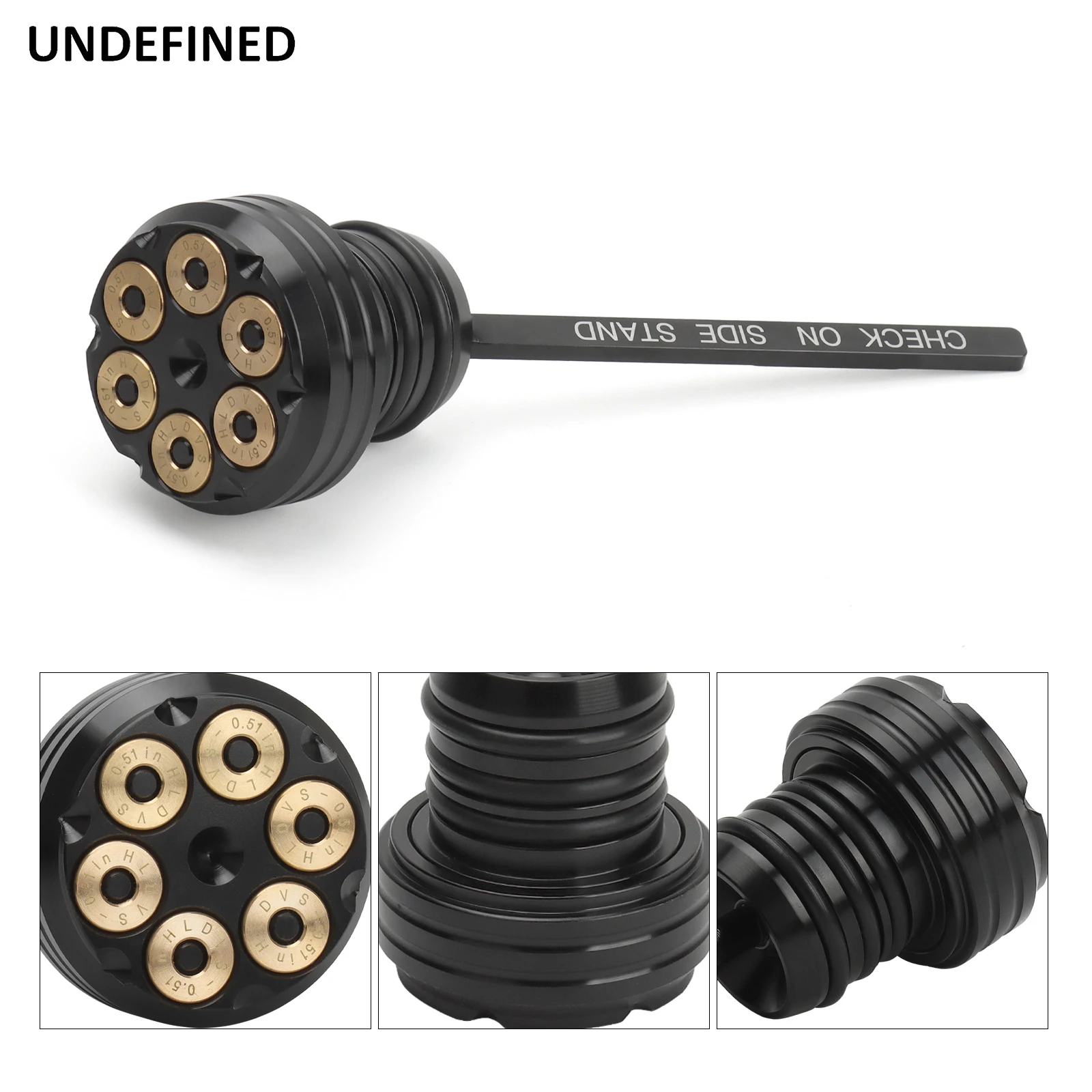 

Fit For Harley Softail Fat Boy Low Rider Street Bob FLFB FXLR FXLRS FXBB 2000-2017 Aluminum Motorcycle Oil Temperature Dipstick