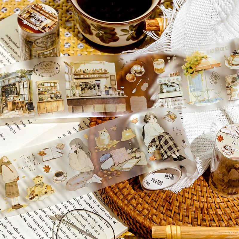 Mr.paper-レトロなキャラクターのストリートビューペットテープステッカー、スクラップブック、ノートブック、電話ケース、日記、装飾、文房具