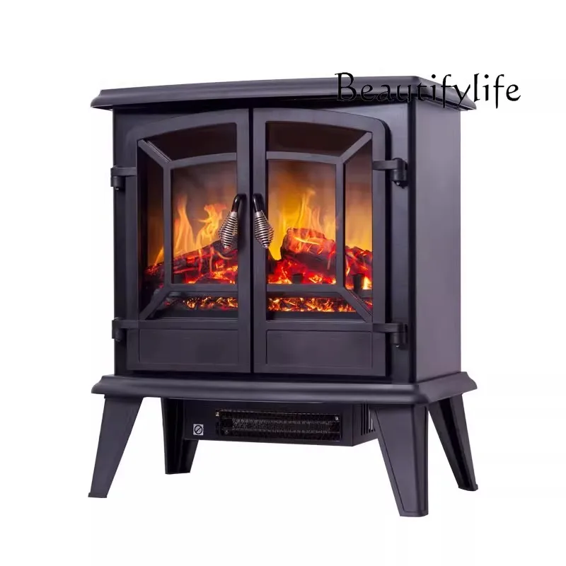 European decorative electronic fireplace small heater simulation flame heater household