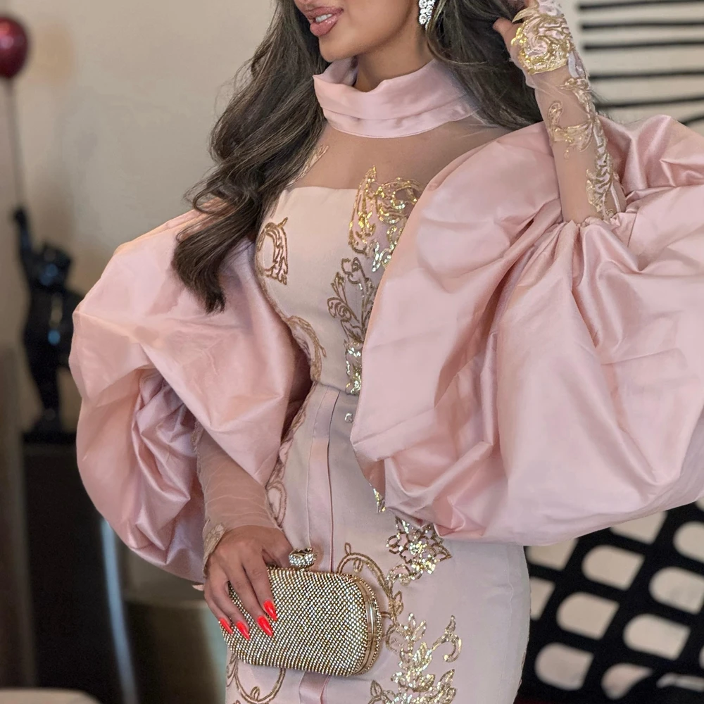 Unique Fluffy Sleeves Taffeta A Pair Of Sleeves NO Dress Prom Party Shawl Jacket Satin Photoshoot Evening Cape For Formal
