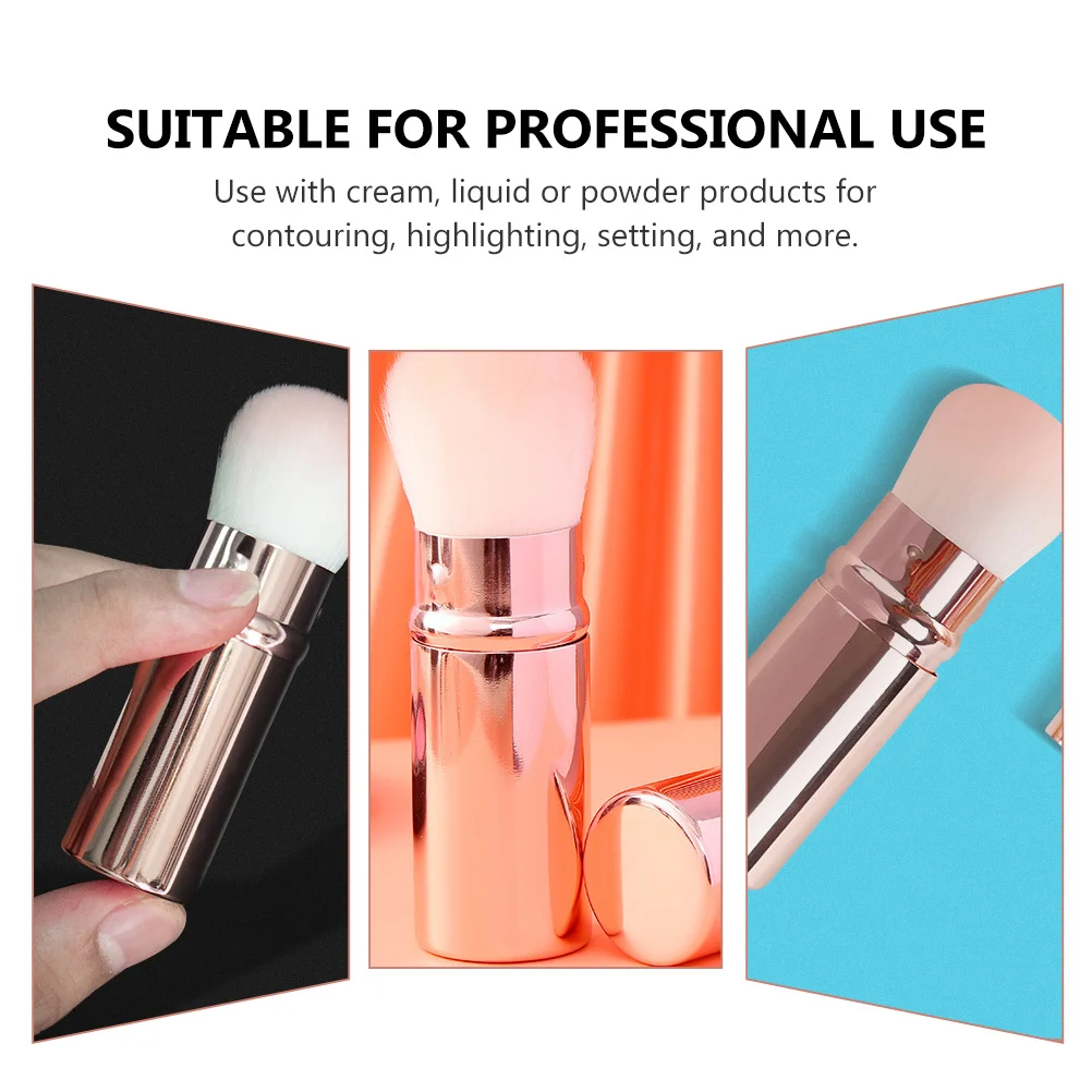 1 st Blush Brush Make-up Tool Voor Contouren Markering Instelling Losse Poeder Foundation Vrouwen Borstel Zacht Synthetisch