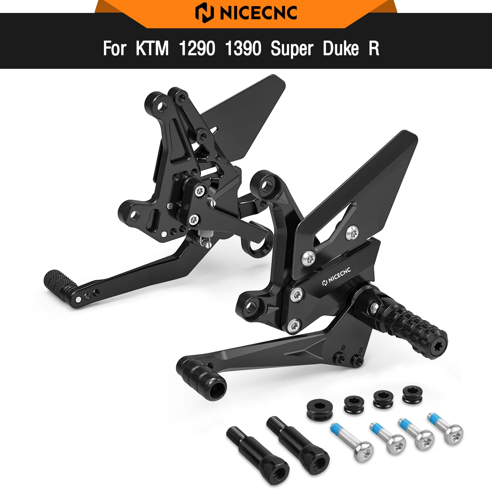 

For KTM 2020-2023 2024 1290 Super Duke R/EVO Racing Footrest Footpeg Rear Set Gear Shift Linkage Rod 1390 Super Duke R 2024–25