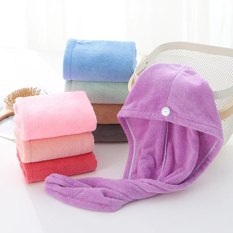 Magic Microfiber Hair Fast Drying Dryer Towel Bath Wrap Hat Quick Cap Turban Dry