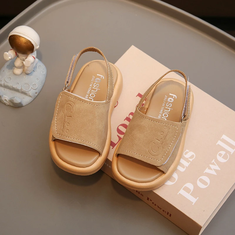 

Summer Toddler boys PU Leather Sport Sandals Girls Slippers Beach Shoes Kids Infant Open Toe Casual Shoes 3 4 5 6 Year Sandalias