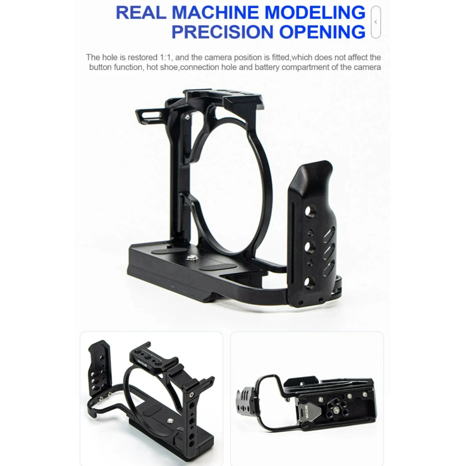 YANZUO Camera Cage Suitable for Canon EOS R8 RP Camera Protection Frame with 1/4 Screw Holes Cold Shoe Cameras Bracket