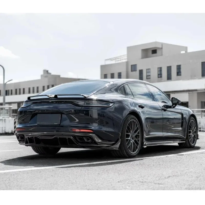 Applicable to High Quality 971 Dry Body Kit forPorsche Panamera 971 Carbon Fiber Front Lip Extension Side Skirt Diffuser