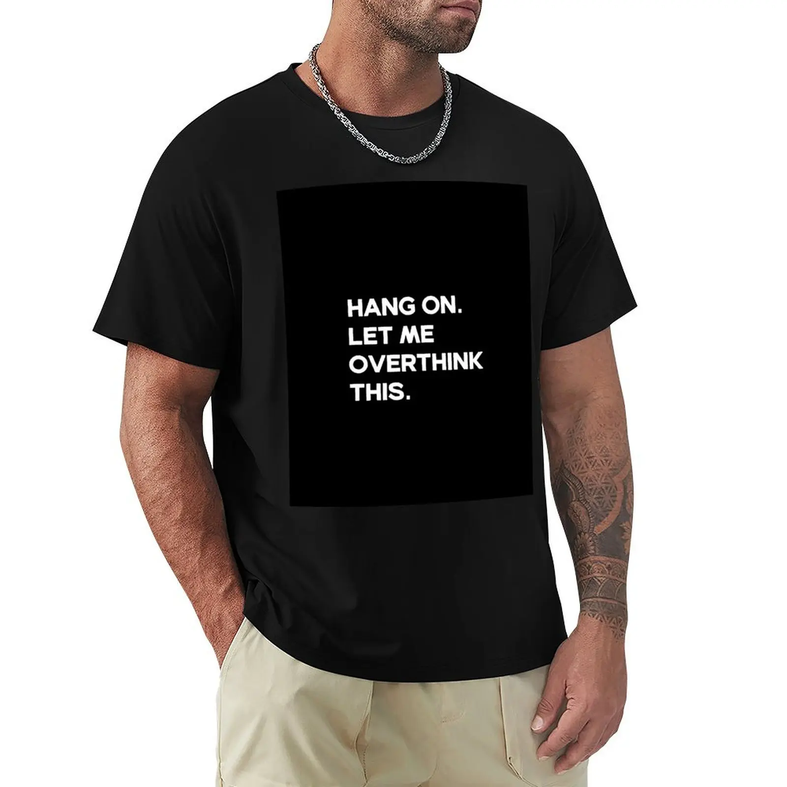 

Hang on let me overthink this- funny women's shirt- funny mom tee- mom t shirt- funny women's trending t shirt- motherho T-Shirt