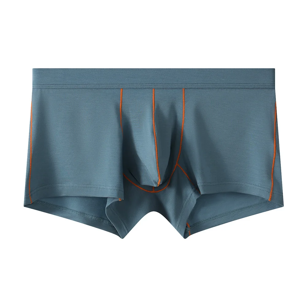 

Мужские мягкие трусы-боксеры с широким карманом, дышащие, эластичные, для дома, нижнее белье, бикини, шорты-транки