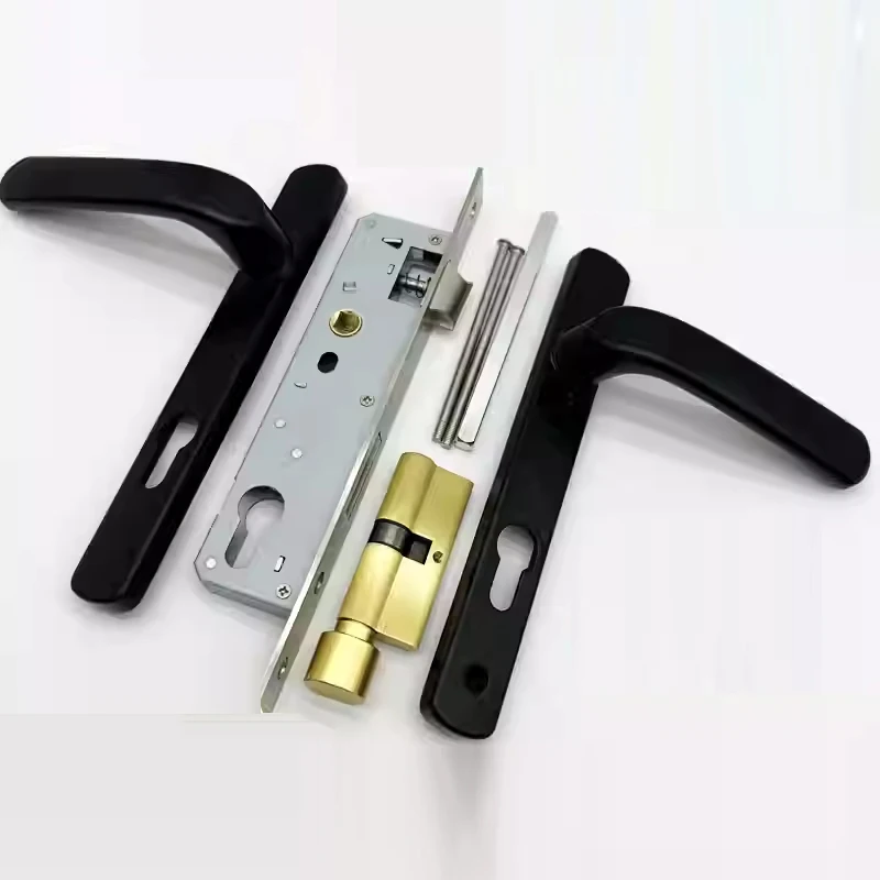 

Broken Bridge 8525/9230 Series Screen Door Double Door Aluminum Alloy Black And White Gold And Silver High Low Door Lock Handle