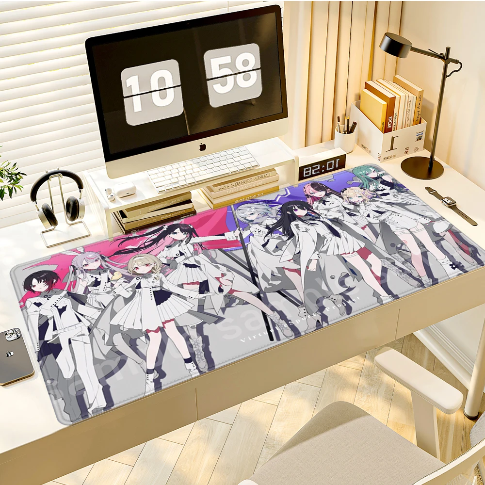 VSPO Gummi-Mauspad VTuber Virtual YouTuber Großes Mauspad XXL Polsterung Computer-Tastaturmatte Anime PC HYBXAXC Zubehörmatte