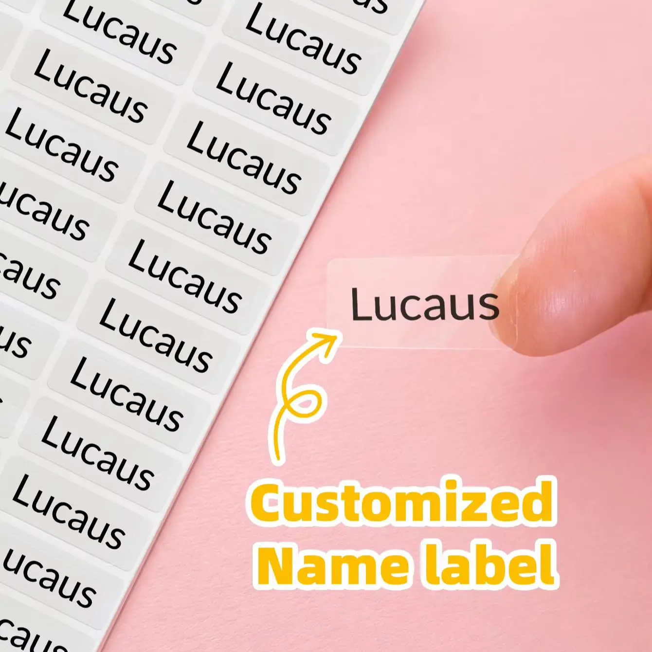 1-240PCS Custom Personalized Name Stickers for Suitcases, Folders, Clipboards, Mirrors, Bike Frames,Candy Bags&Gift Boxes Labels - view 2