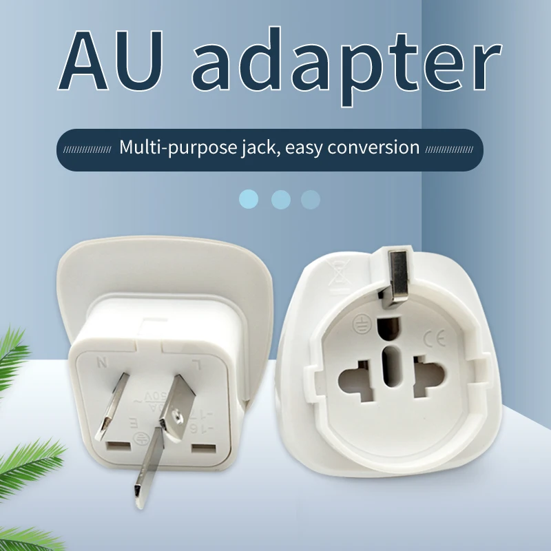 AU Adapter 10A 250V Power Socket New Zealand Argentina China Travel Study Abroad Conversion Plug Computer Mobile Phone Charger