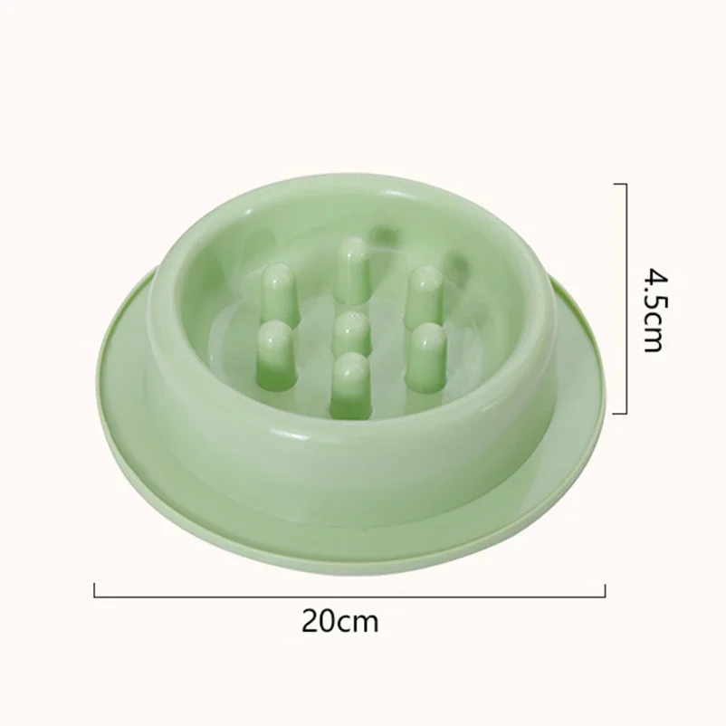 وعاء تغذية بطيء مضاد للاختناق للكلاب الأليفة؛ وعاء للقطط لمنع التناثر والاختناق مستلزمات الحيوانات الأليفة وعاء تغذية بطيء للكلاب وعاء للقطط