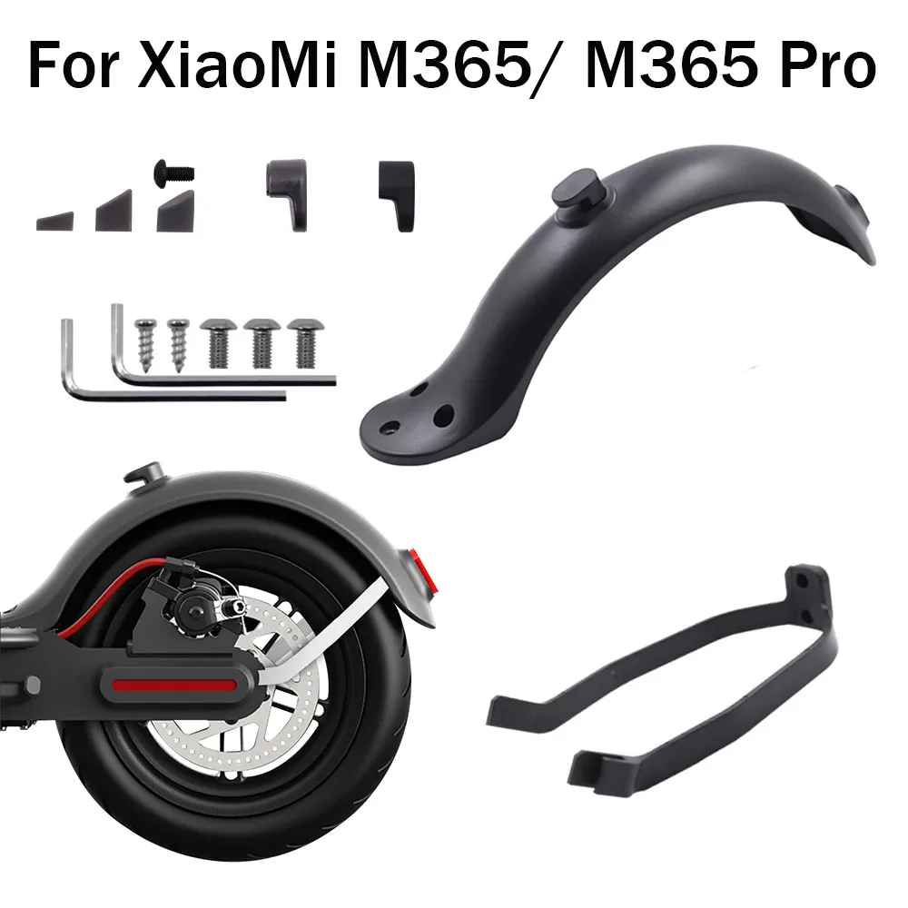 Splash Proof Rear Mudguard For XiaoMi M365/ M365 Pro Electric Scooter Kits Fender Support with Screws Tools Mud Guard Accessorie