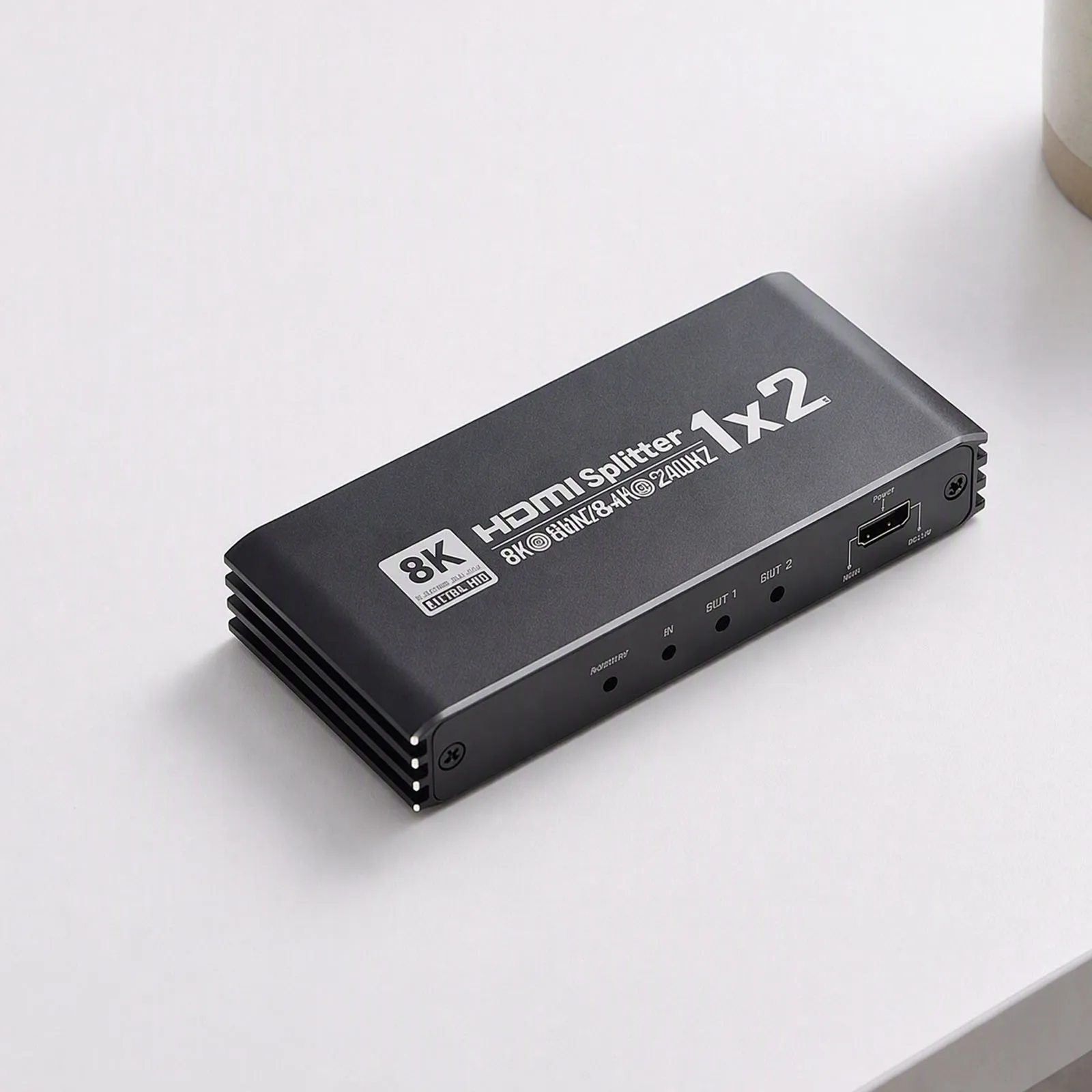 hdmi対応スプリッター、8k-60hz、1入力2出力、4k-120hz、dolby-vision、hdcp23、rgb-4-4-4、hdtv用アルミニウム製筐体