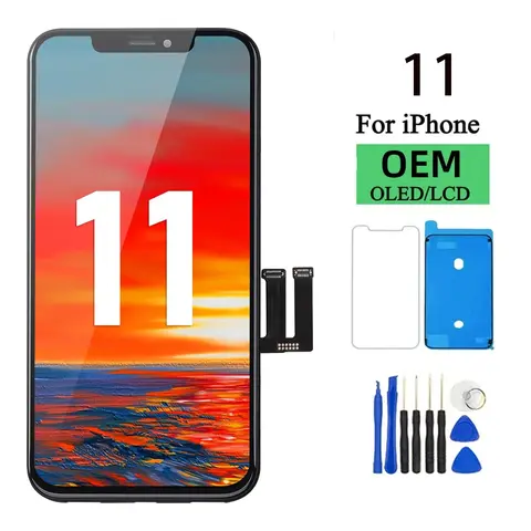 아이폰 11 LCD 디스플레이 터치 스크린 디지타이저 어셈블리 교체용 OLED 패널