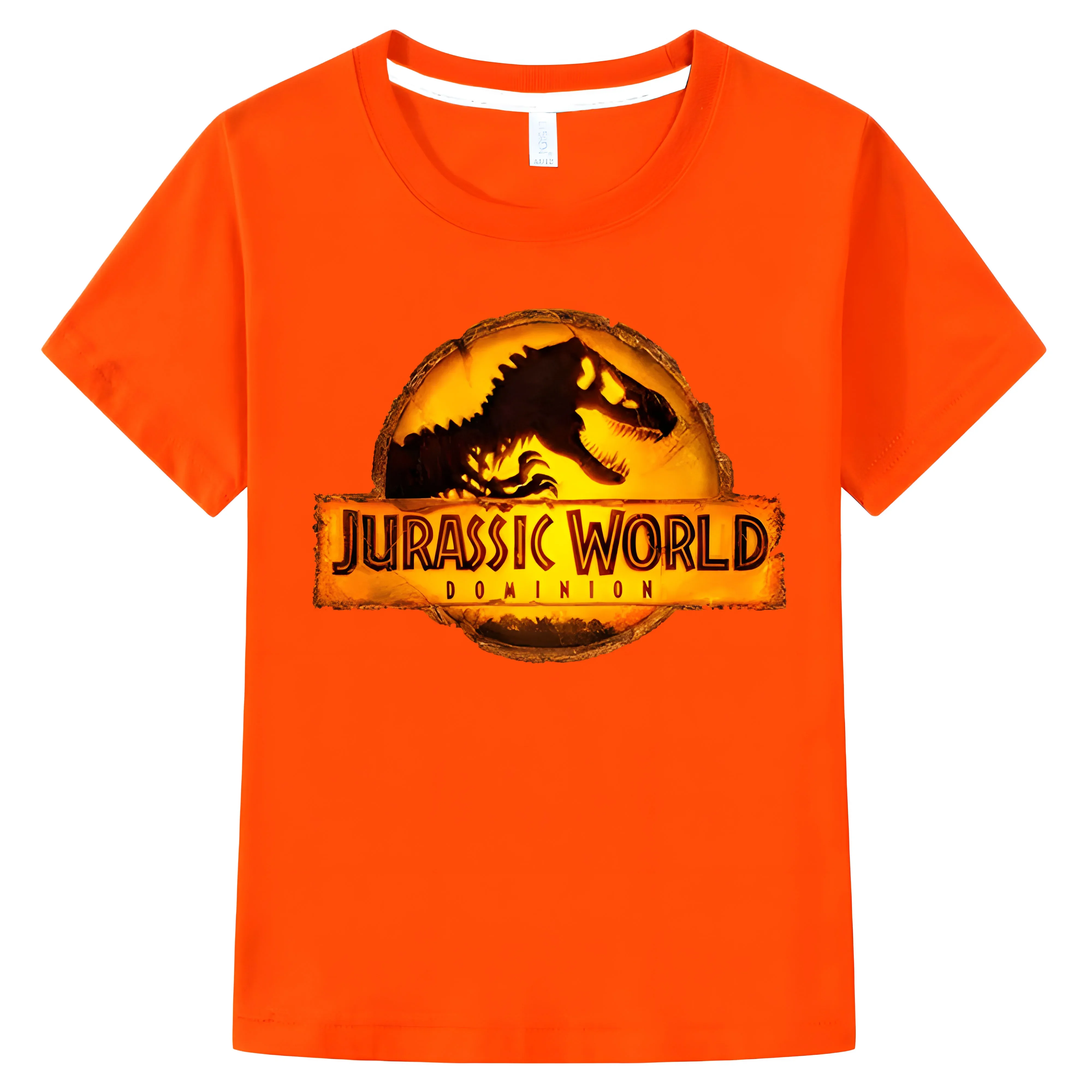 Summer 100% Cotton Children Short Sleeves T-shirt Jurassic World Dominion Boy Girls T Shirt Casual Kids baby Clothing