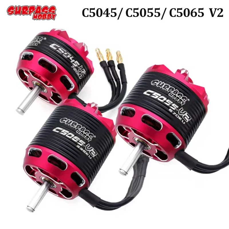 

Surpass Hobby C5045/C5055/C5065 V2 14-полюсный бесщеточный двигатель Outrunner с высоким крутящим моментом для модели самолета с неподвижным крылом