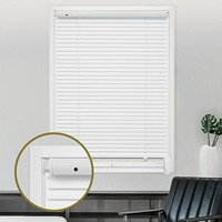 Moonice No Drill Venetian Blinds Aluminum Custom Sunshade for Bedroom Waterproof Home Window Shades