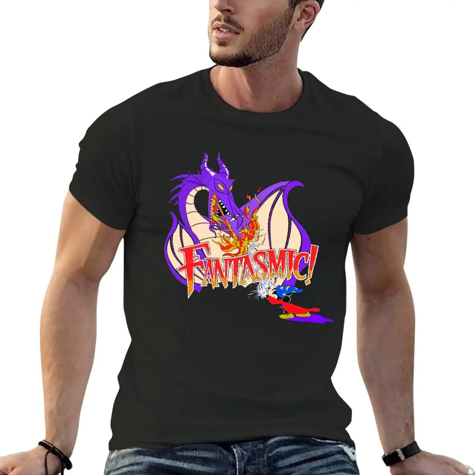 

Fantasmic dragon old design T-Shirt cute tops Aesthetic clothing anime t shirts anime figures funny t shirts for men