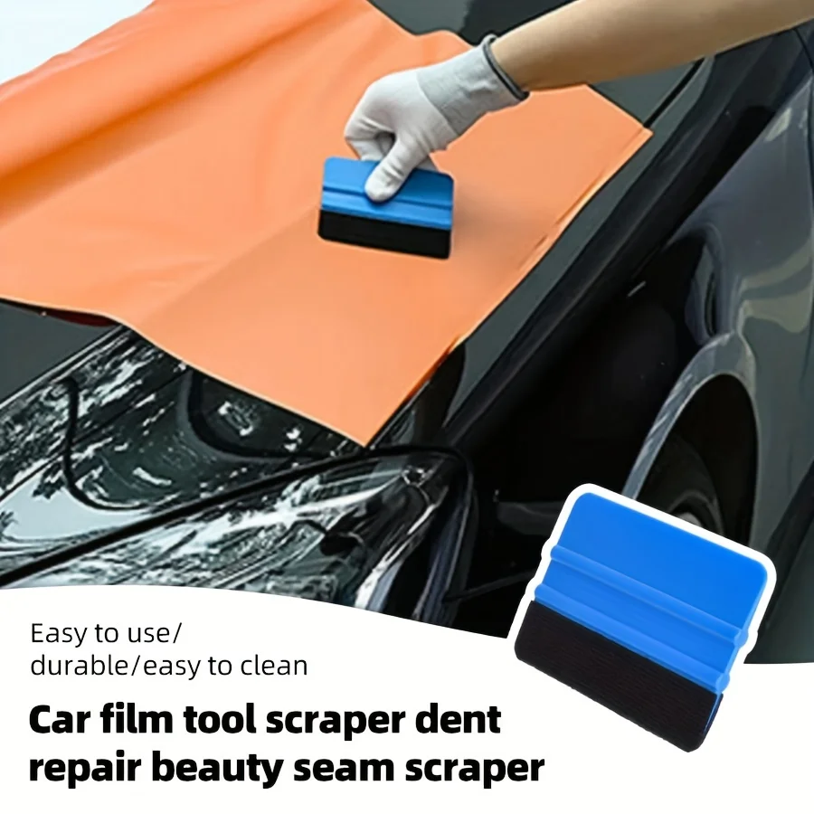 Espátula de Vinil para Carros, Raspador de Feltro Suede para Aplicação de Película Automotiva e Ferramentas de Estilização de Carros