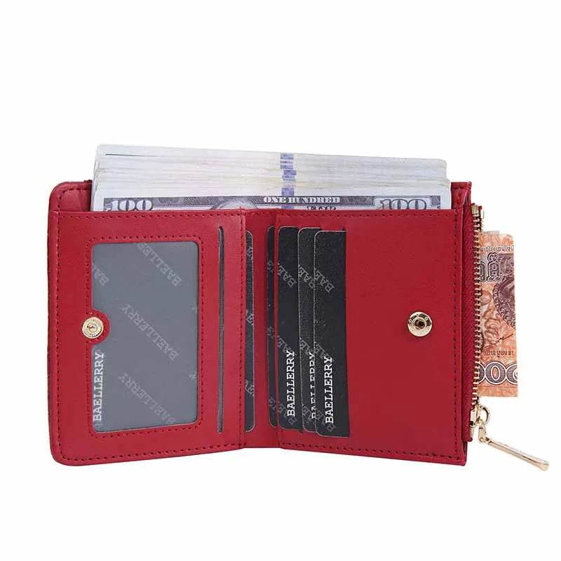 

Luxury Design Wallets for Woman Multi-Function Card Holder PU Leather Wallet Female Small Card Bag Short Women High-end Purse