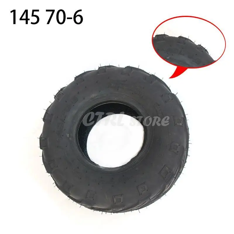 ATV Wheels 145/70-6 Tire Tyre for 6 Inch Iron Wheel Rims Fits Go Kart Buggie Atv Quad