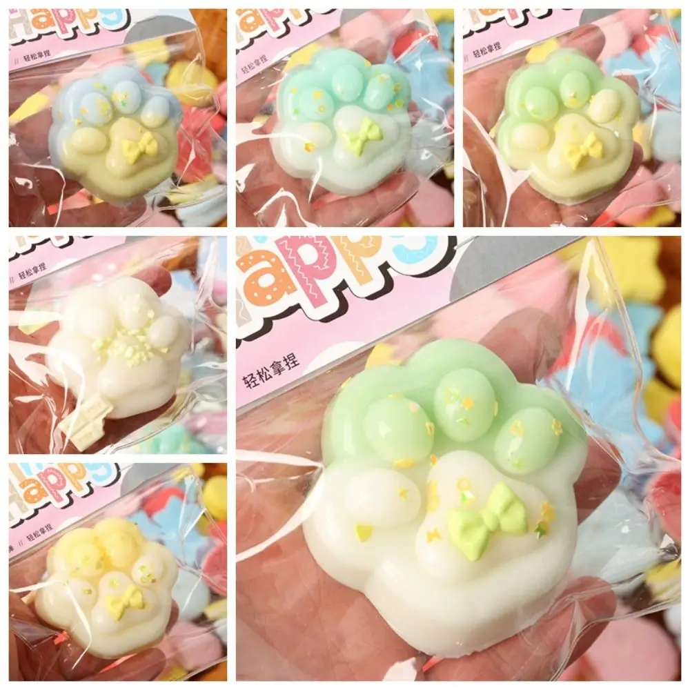 จําลอง Cat PAW Squishy Fidget ของเล่นตุ๊กตาน่ารัก Cat PAW ซิลิโคนช้า Rebound Pinch Decompression ของเล่นความเครียด Release Vent ของเล่น