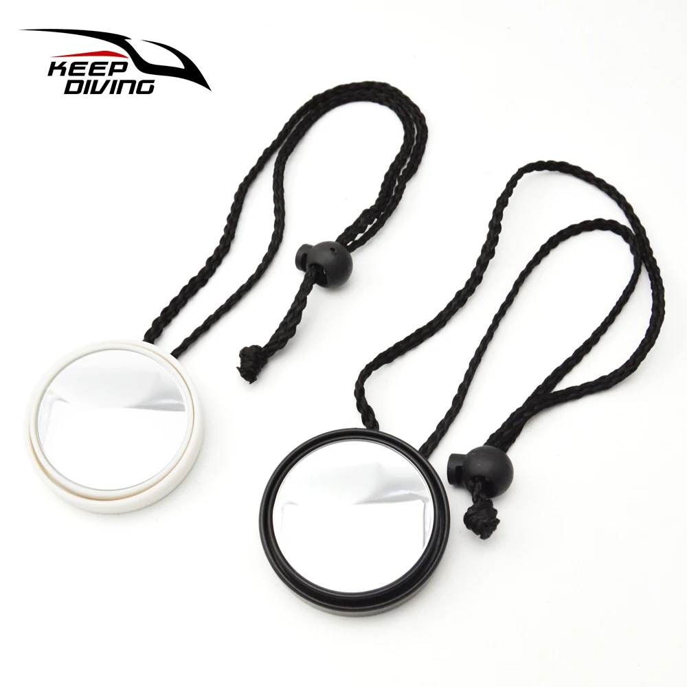 1Pcs Portable Scuba Dive Panoramic Rearview Mirror Diving Adjustable Rearview Mirror With Lanyard Rope Swimming Accessories