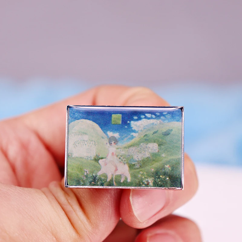 Pintor japonés Aya takano, insignia artística, Pin esmaltado, artista superflat, Utopia, mundo, manga, accesorios de joyería