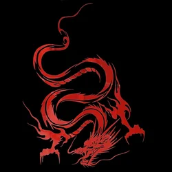 Car Stickers Exquisite Dragon Totem Vinyl Stickers Car Bumper Rear Window Body Decoration Decals Waterproof Sunscreen,15cm*11cm