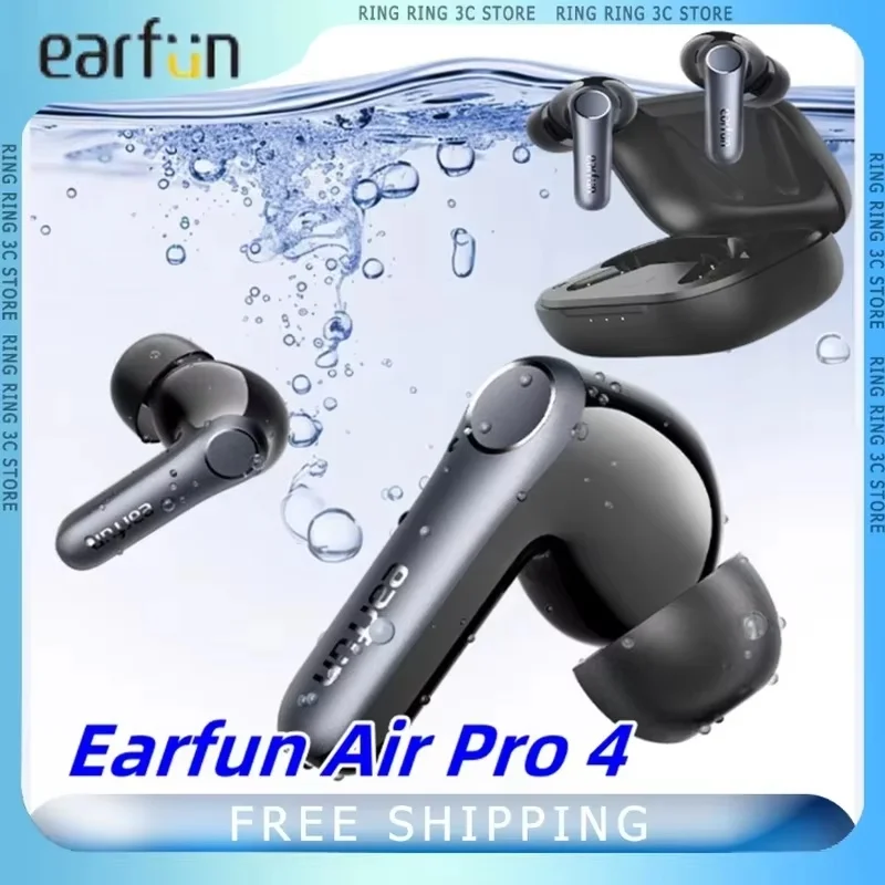 Earfun Air Pro 4 Wireless Bluetooth Earphone In Ear Active Noise Reduction Earphones Waterproof Gamer Headphones Gamer Custom
