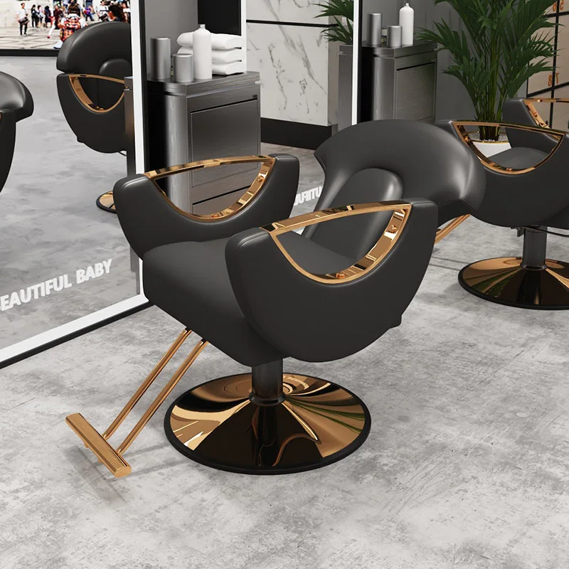 Trendy Modern Barber Chair Professional Elegant Comfortable Retro Salon Chair Luxury Simple Silla Barbero Commercial Furniture