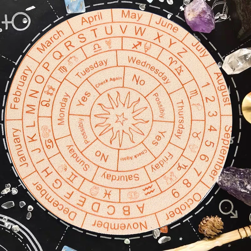 Diatomite Twelve Constellation Divination Pendulum Board Sign Home Decor Star Sun Moon Altar Message Meditation Coaster Craft